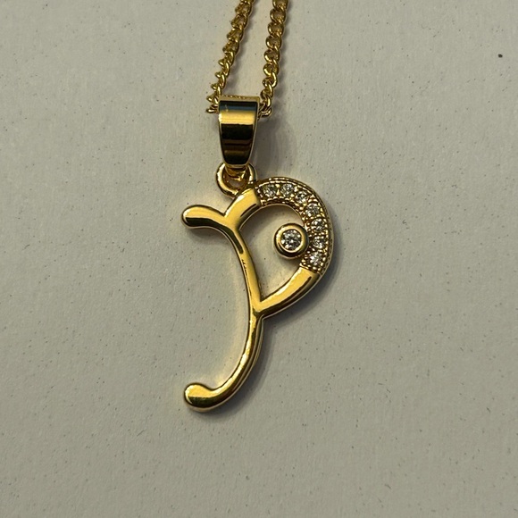 Initial Alphabet Necklace 18K Gold Plated - Picture 5 of 5